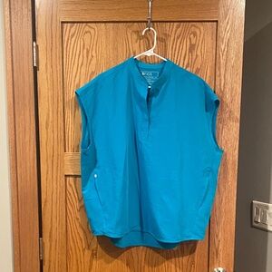 Figs Men’s Teal Short Sleeve Scrub Top XL EUC